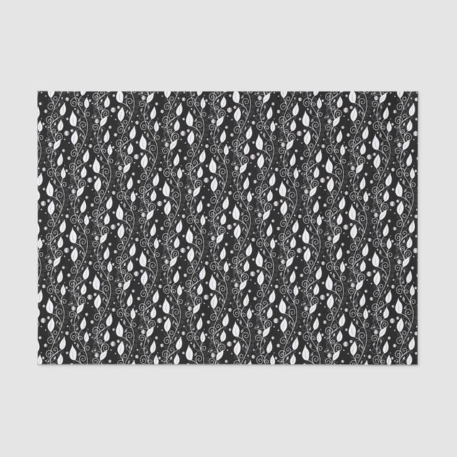 Papel De Seda Ilustração de tinta branca e abstrato moderna (Frente )