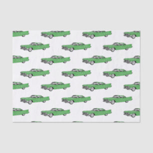 Papel De Seda Ilustração do desenho animado Classic car 1959