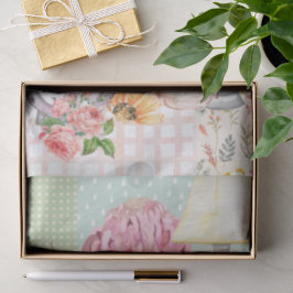 Papel De Seda Ilustrações de aquarela pastel modernas Colagem