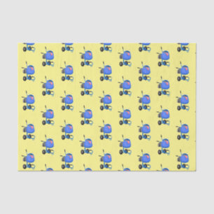 Papel De Seda Imagem de desenho animado de misturador azul engra