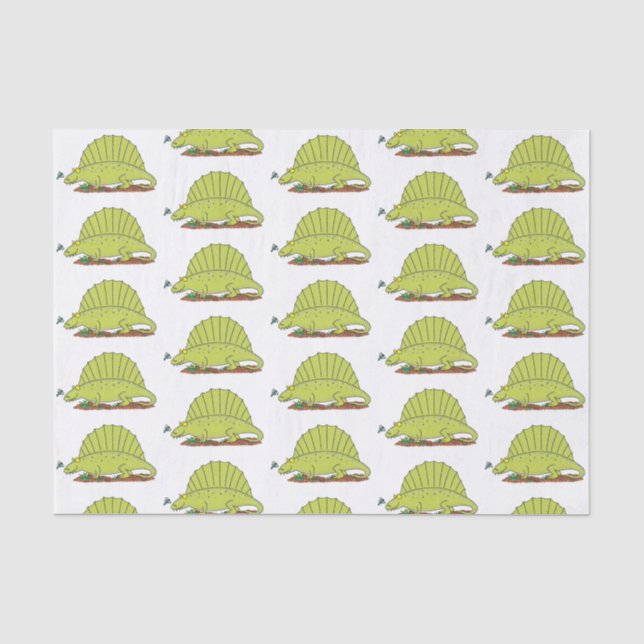 Papel De Seda Imagem de desenho animado verde-claro (Frente )
