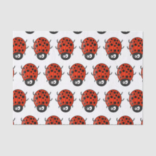 Papel De Seda Imagem de desenhos animados de ladybug vermelho e
