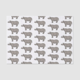 Papel De Seda Imagem do desenho animado de Javan rhinoceros