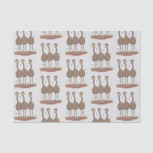 Papel De Seda Imagem engraçada do desenho animado emu australian
