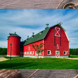 Papel De Seda Impecável, Imagem Perfeita de Red Barn e Silo