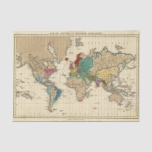 Papel De Seda Império do ANÚNCIO 1811 de Napoleon Bonaparte