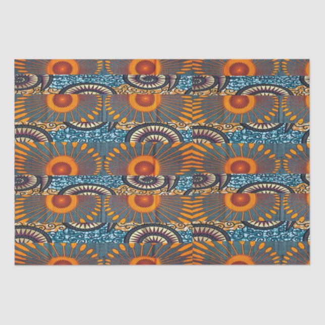 Papel De Seda Impressão afrocêntrico do Motif (Frente )