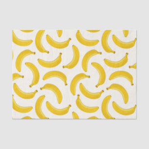 Papel De Seda Impressão, amarelo e branco da fruta tropical das