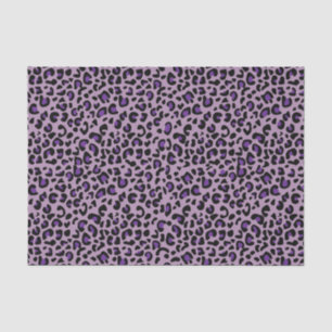 Papel De Seda Impressão Animal de Gato Selvagem, Roxo,