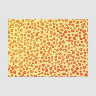 Papel De Seda Impressão Animal Leopardo Padrão Vermelho - Oferta