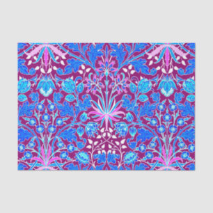 Papel De Seda Impressão, Aqua e roxo do jacinto de William