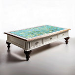 Papel De Seda Impressão de Almond Blossom de Van Gogh<br><div class="desc">Papel de tecido Impressão de amêndoa de Van Gogh em azul turquesa vibrante.</div>