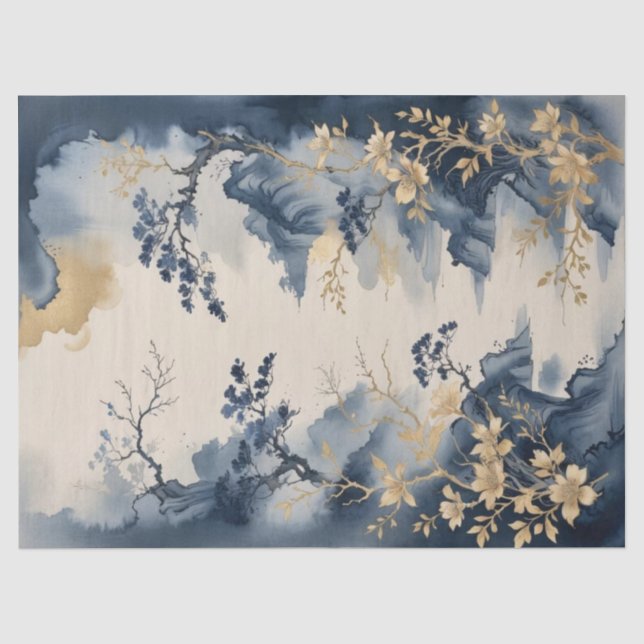 Papel De Seda Impressão de Arte Asiática (Frente )