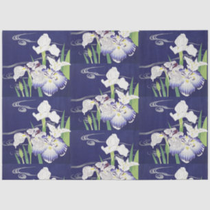 Papel De Seda Impressão de Arte de Íris Japonesa Vintage por Kog