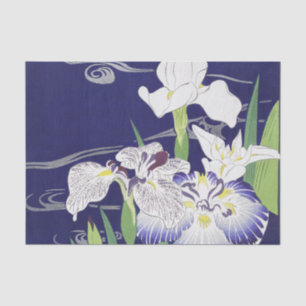 Papel De Seda Impressão de Arte de Íris Japonesa Vintage por Kog