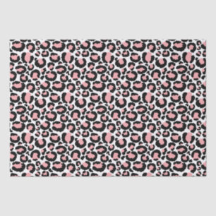 Papel De Seda Impressão de Chita Rosa Branco