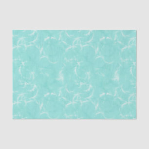 Papel De Seda Impressão de espiral de mármore, aqua / azul de