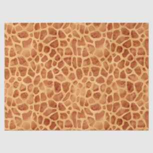 Papel De Seda Impressão de Girafa de Aquarela