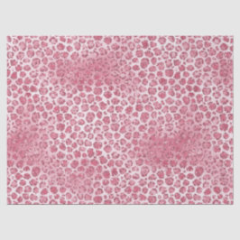 Papel De Seda Impressão de Leopard com Lâmpada Rosa Brilhante   