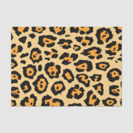 Papel De Seda Impressão de Leopardo Bonito
