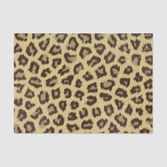 Papel De Seda Impressão de leopardo / guepardo (Frente )