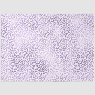 Papel De Seda Impressão de Leopardo Roxo