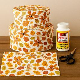 Papel De Seda Impressão de outono no Artesanato de Decoupage Bra