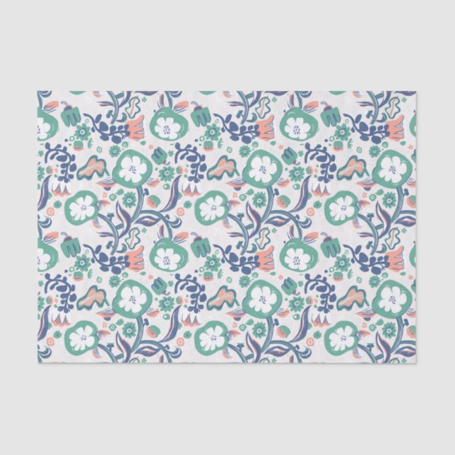 Papel De Seda Impressão de porta flexível contemporânea (Frente )