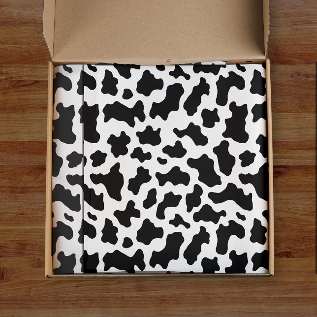 Papel De Seda Impressão de Vaca Cowgirl Festa de Animais da Faze (Criador carregado)