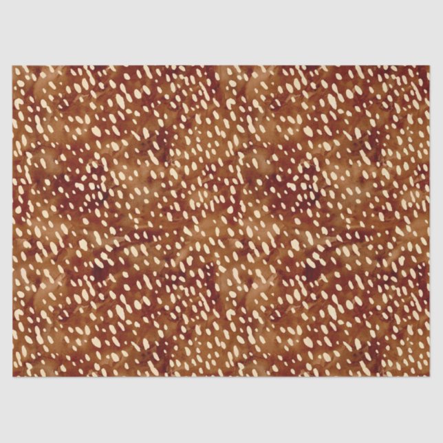 Papel De Seda Impressão de veado de aquarela (Frente )