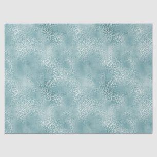 Papel De Seda Impressão do Leopardo Azul Aqua Azul