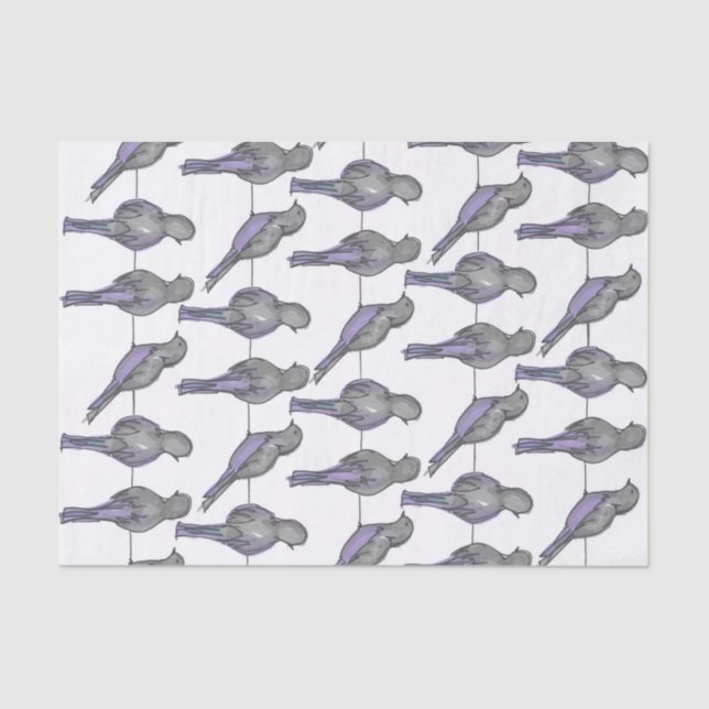 Papel De Seda Impressão dos amigos do pombo (Frente )