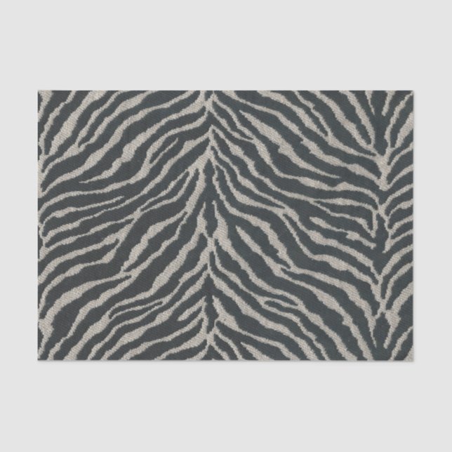 Papel De Seda Impressão em animais com faixa de zebra (Frente )
