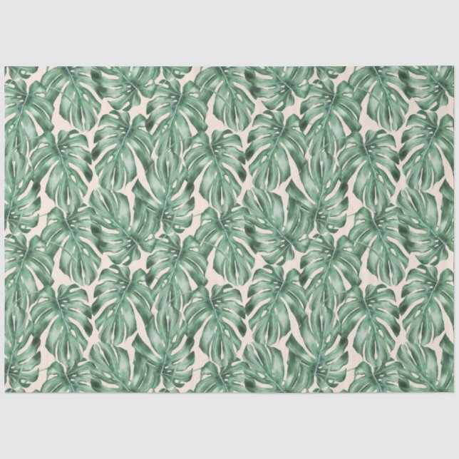 Papel De Seda Impressão em animais tropicais Design 17 (Frente )