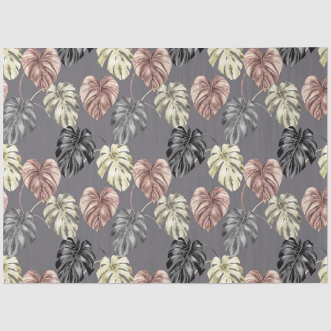 Papel De Seda Impressão em animais tropicais e Design 36 (Frente )