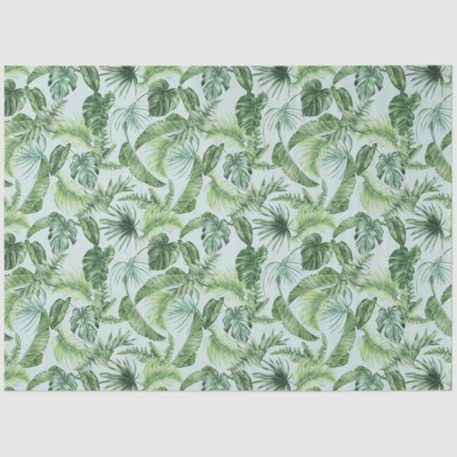 Papel De Seda Impressão em animais tropicais &verde série Design (Frente )