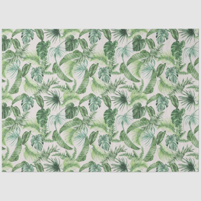 Papel De Seda Impressão em animais tropicais &verde série Design (Frente )