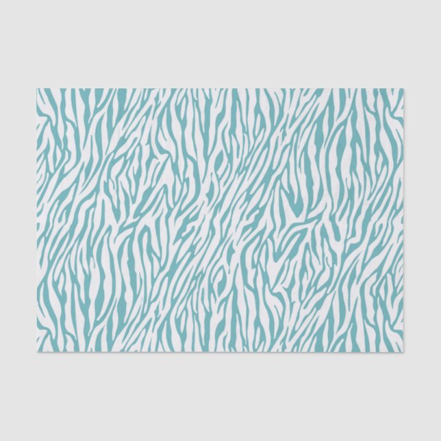 Papel De Seda Impressão em Zebra Branca Aqua (Frente )