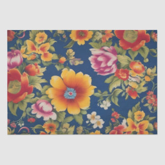 Papel De Seda Impressão Floral Italiana Decoupage / 