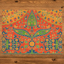 Impressão Floral Persa Decorativo