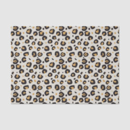 Papel De Seda Impressão Leopardo com fundo de mancha clara