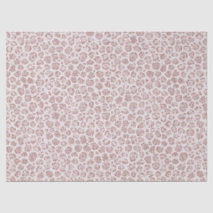 Papel De Seda Impressão Leopardo Cor-de-Rosa Esbranquiçada
