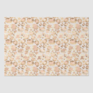 Papel De Seda Impressão Leopardo Cor-de-Rosa Rosa Dourada Chic