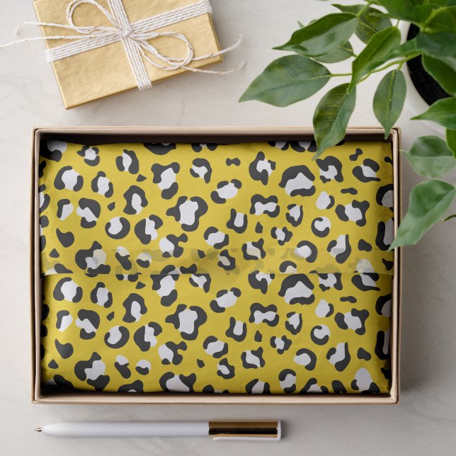 Papel De Seda Impressão Leopardo, Manchas Leopardo, Leopardo Ama (Presente)