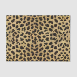 Papel De Seda Impressão Leopardo Natural