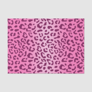 Papel De Seda Impressão Leopardo Rosa-na moda