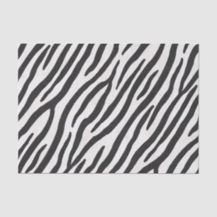 Papel De Seda Impressão Realista De Animais Com Peles De Zebra R
