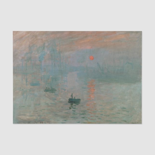 Papel De Seda Impression Sunrise de Claude Monet (Frente )