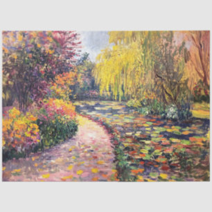 Papel De Seda Impressionante Decoupage de Pintura do Jardim de O