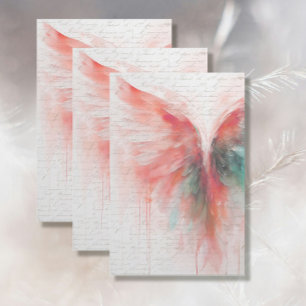 Papel De Seda Impressionismo do Abstrato etéreo Elegante Angel W